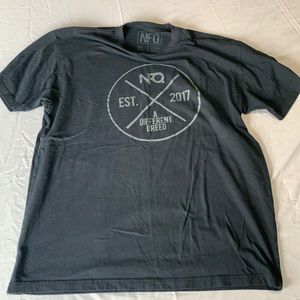 Men’s NFQ tri blend athletic tshirt - Black